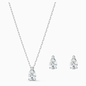 Originalus swa paprastas stilius vandens lašas diamond serija apyrankės karoliai, auskarai mados prabangių moteris, papuošalai, dovana nemokamas pristatymas