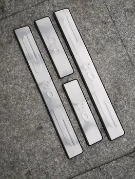 Aukštos kokybės nerūdijančio plieno Nusitrinti Plokštė/Durų Slenksčio Raštas Lipdukas Automobilio Stilius Už 2013-2019 Hyundai I10