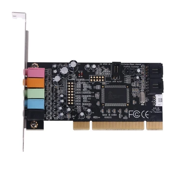 Klasikinis PCI Garso plokštė 5.1 CH CMI8738 Chipset Garsas, Skaitmeninis Desktop Pci Express 24BB