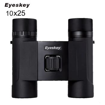 Eyeskey HD 10x25 Vandeniui Nešiojamų ir Sulankstomas Žiūronai Bak4 Prizmės Optinis Teleskopas, Kempingas Medžioklės Lauko