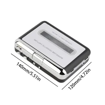 Juosta prie PC Super USB Kasetės į MP3 Converter Fiksuoti Garso Muzikos Grotuvas Garso Muzikos Grotuvas Stereo Garso