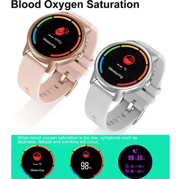 DT56 Smart Watch Moterys Vyrai Mėgėjams apyrankę IP67 atsparus Vandeniui Širdies ritmas, Kraujo Spaudimas, Deguonies Miego Stebėti Fitness Tracker Žiūrėti