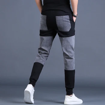 Vyrų Kelnės Streetwear Poilsiu Mados Hip-Hop Kratinys Kelnės Sporto Atsitiktinis Kontrastas Sweatpants