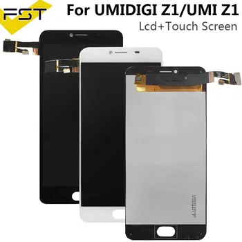 Juoda/Balta Umidigi Z1 / UMI Z1 LCD Ekranas+Touch Ekranas Patikrintas LCD skaitmeninis keitiklis Stiklo plokštės Pakeitimas +įrankiai+klijai