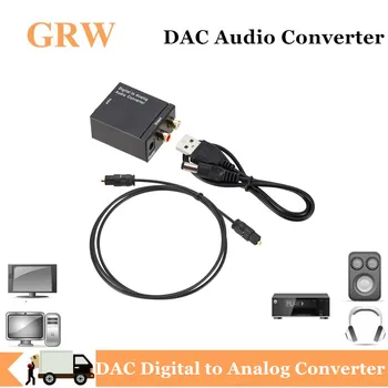 Grwibeou DAC skaitmeninio į analoginį garso keitiklis dac audio Toslink Bendraašius Signalas RCA R/L Audio Dekoderis SPDIF ATV VPK Stiprintuvas