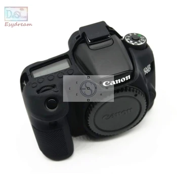 Guma Silicio Padengti Raštas Minkštas Korpusas Canon DSLR Fotoaparatas 70D