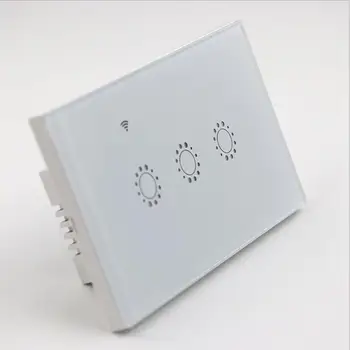 Pažangi WIFI touch nuotolinio valdymo jungiklis valdymas Balsu WIFI smart panel jungiklis