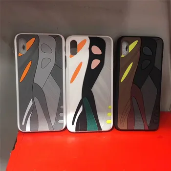 Amerikos Tendencija Kanye Omari Vakarų sportbačiai Atveju iphone, 11 pro X XS MAX XR 7 8 plius 3D Padais Vienintelis Silikagelio minkštas Silicon Cover