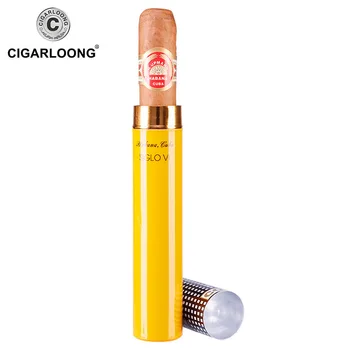 Nemokamas pristatymas COHIBA Įtaisą Nešiojamų Siglo VI Aliuminio Kelionės Cigarų Vamzdžių Atveju Turėtojas MINI Humidoras GH-101