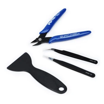 10vnt įrankių rinkiniai Remonto peilis, Pincetas Kastuvu clipper modelis pašalinimo Clean-up a8 cr10 ender 3 anycubic UV tornadas 3d spausdintuvas