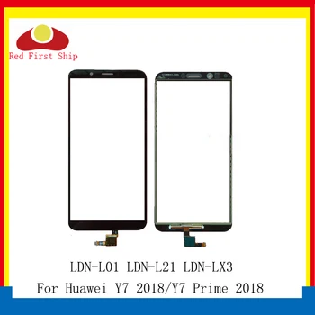 10vnt/daug Huawei Y7 Premjero 2018 Touch Panel Jutiklis skaitmeninis keitiklis Priekinis Stiklas Y7 Pro 2018 Jutiklinis Ekranas