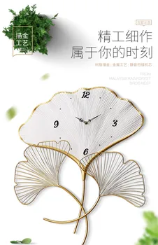 Kinų Stiliaus Kūrybos Sieninis Laikrodis Modernaus Dizaino Metaliniai Sieniniai Laikrodžiai Geometrinių Figūrų Didelis Relogios Parede Namų Puošybai AA50WC