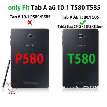 SM-T580 Case For Samsung Galaxy Tab A6 10.1