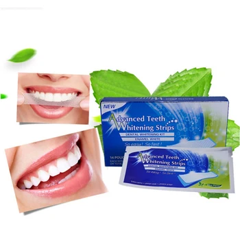 7PCS Dantų Balinimo Juostelių Rinkinį Valymas Dantų Pleistrų Rinkinys Pašalinti Geltonos Dantų Dėmių Blogas kvapas Burnos Higienos Priežiūros