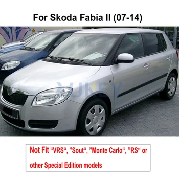 Nustatyti Automobilio Purvo Atvartais, Skirti Škoda Fabia 2 2007-Roomster Mudflaps Splash Apsaugai Purvo Atvartu Purvasargių 2008 2009 2010 2011 2012 2013