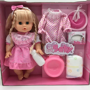 32CM visas vinilo silikono reborn baby doll mergina mirksi akimis Geriamojo vandens tualetą kalbėti lėlės, žaislai vaikams, dovana bebes atgimsta