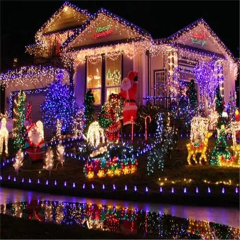10M RGB LED Styginių Šviesos Žiburiai Kalėdų Patalpų Lauko Kalėdų Medžio Apdaila, 100 Led Vandeniui Atostogų Girliandą Pasakų Žibintai