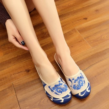 Cresfimix chaussures plokštės supilkite femmes moterų mielas jaukus butas avalynė bateliai lady retro mėlyna pavasario vasaros plokšti batai c2213