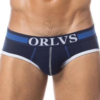 ORLVS Prekės ženklo Super Apatiniai Vyrų Vyrų Seksualios Trumpikės Medvilnės Audinio Tuščiaviduriai Dizaino Vyrų Apatinius, Apatinės Vyrų Kelnės