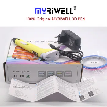 Myriwell 3d rašiklis ir 1.75 mm kaitinimo 100M ABS+100M PLA 3d rašiklis 3 d pen 3d rankena Smart Vaiko gimtadienio dovana ar Kalėdinė dovana