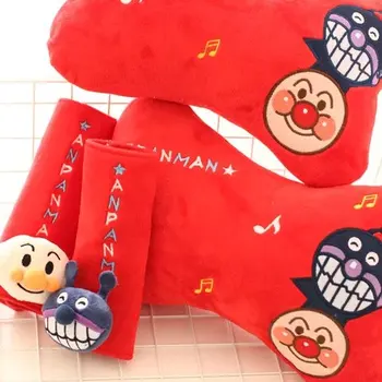 Candice guo pliušinis žaislas animacinių filmų Anpanman Baikinman automobilio saugos diržo apsaugos pagalvėlės Transporto priemonės kaulų kaklo pagalvė pagalvėlės gimtadienio dovana