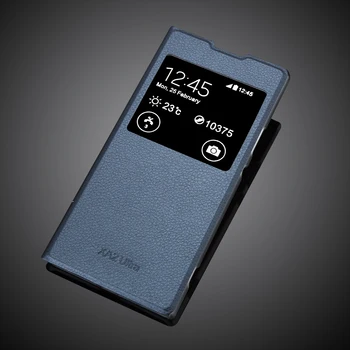 Sony XA2 Ultra PU Odos Padengti Telefoną Atveju Xperia XA2 Ultra H4233 Apversti Vaizdą Lange Atveju