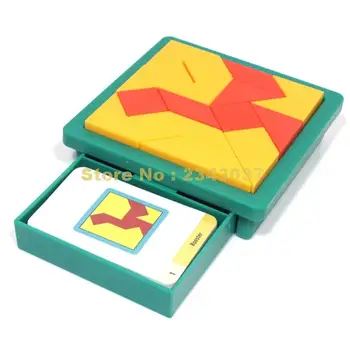 Inovacijų įspūdį žvalgybos bandymo kūrybos tangram dėlionė galvosūkis vaikams švietimo loginis žaidimas žaislas Žaislas