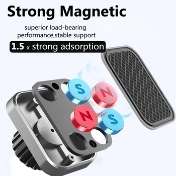 Univerola Magnetinio Telefono Laikiklis, Automobilio prietaisų Skydelyje Telefono Stovas 360 Laipsnių Besisukantis Magnetas automobilinis Laikiklis iPhone Samsung 