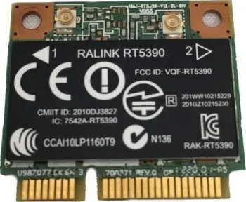 Kortelės HP 691415-001 Ralink RT5390 802.11 b/g/n PCIe Pusę Mini Belaidė U98Z077.03