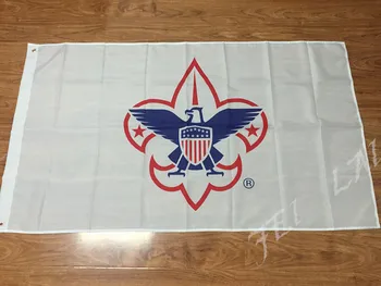 3x5ft Aukštos kokybės BSA Amerikos Skautų organizacijos vėliava Stovykla dekoratyvinis reklama užsakymą vėliavos, Skaitmeninė Spauda 100D