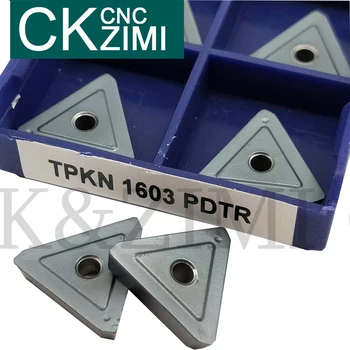TPKN 1603 PDTR TPKR 1603 PDTR Karbido CNC ašmenys frezavimo įdėklai TPKN1603PDTR 30 TPKR 1603 PDTR 30 tekinimo įrankis cutter įterpti