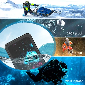 3M po vandeniu atsparus Vandeniui Telefono Case Bag for iPhone 12 11 Pro Max 2020 Naują Nardymo, Banglenčių Pilnas draudimas Atveju iPhone, 12 Mini