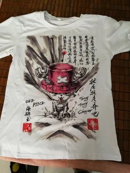 Anime One Piece T-Shirt Japonijos Anime Roronoa Zoro Luffy Cosplay Dažai, Tapyba T Marškinėliai Topai Naujas Vasaros Trumpas raglan Rankovėmis Tees
