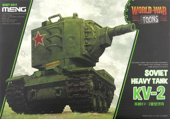 Karinis Modelis Sujungia Sovietų KV-2 Sunkusis Tankas antrojo Pasaulinio Karo Toons Nemokamai Klijai Q Versija WWT004.