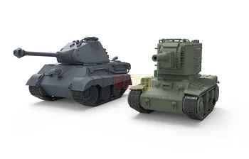 Karinis Modelis Sujungia Sovietų KV-2 Sunkusis Tankas antrojo Pasaulinio Karo Toons Nemokamai Klijai Q Versija WWT004.