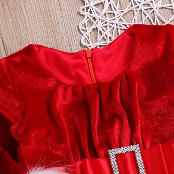 Emmababy 2019New Prekės Kalėdų Baby Girl Bamblys Vaikai Romper Suknelė Santa Suknelės, Kostiumų