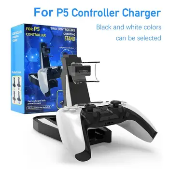 Valdytojas Įkroviklis Dock For -Sony Playstation 5 PS5 Gamepad LED Dual USB Įkrovimo Stovas Stotis Lopšys Maitinimo Reikmenys