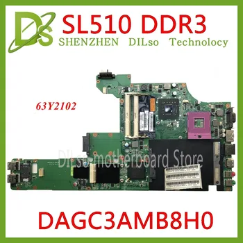 KEFU DAGC3AMB8H0 Mainboard Lenovo, IBM, SL510 S510 Plokštė MB 63Y2102 Plokštė bandymo darbo, originalus Plokštė