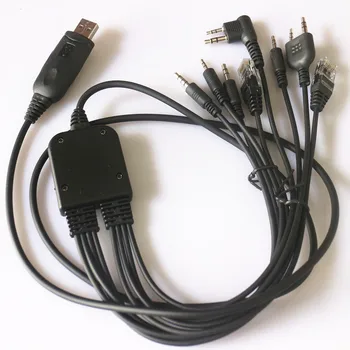 8in1 USB Programavimo Programa Laido Laido YAESU BAOFENG UV-5R Kenwood IC Retevis H777 Motorola CP040 CP125 CP140 Radijo