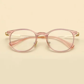 Plotis-140 Naujas madingas plieno rėmas, optiniai akiniai, akiniai moterų moterų skaidrūs akiniai trumparegystė retro akinių rėmeliai