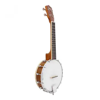 4 Stygos Banjo Ukulėle Sapele Medienos Tradicinių Vakarų Koncertas Gitara, Bosinė Gitara, Muzikos Styginiai Instrumentai