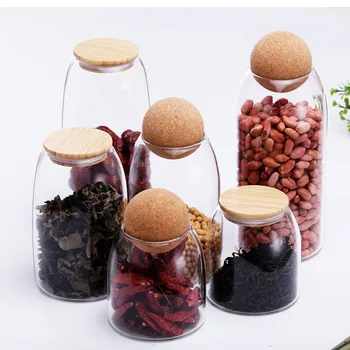 Kavos pupelių arbatos stiklo butelis, rezervuarų, laikymo indeliai maisto konteinerių saugojimo stiklo indeliai su dangteliu indą Stiklainius prieskonių
