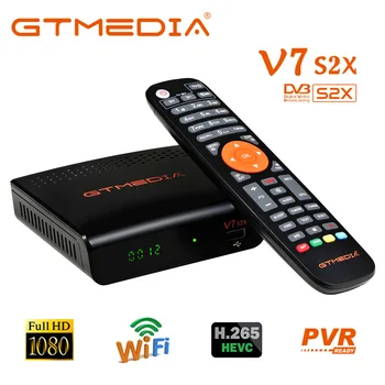 NAUJAS GTMEDIA V7 S2X DVB-S/S2/S2X Palydovinio Dekoderio Paramos H. 265 1080P Įtraukti USB Wifi Online Filmas 