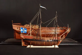 RealTS Medinių Laivų Modelių Rinkiniai Valtys, Medinės 3d pjovimas Lazeriu Skalė 1/48 La Belle 1682 Visą Šonkaulių Modelis