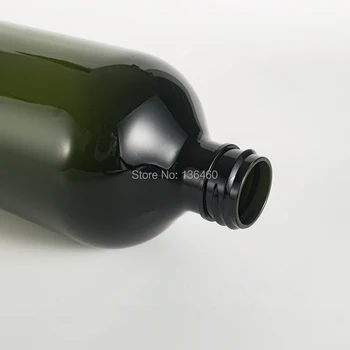 20pcs 500ml Gintaro Žalia Siurblys PET buteliai Plastiko kremas losjonas siurblys Butelis dušo gelis, šampūnas, plaukų būklę daugkartiniai butelis
