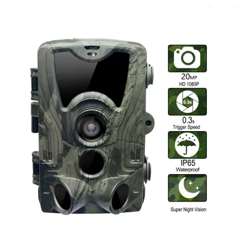 32GB HC-801A Takas Medžioklės Camera 20MP Naktinio Matymo Naktį Versiją ir SPINDULIŲ Filtras Judesio paleidimo Laikas Laukinės gamtos Kameros Foto Spąstus