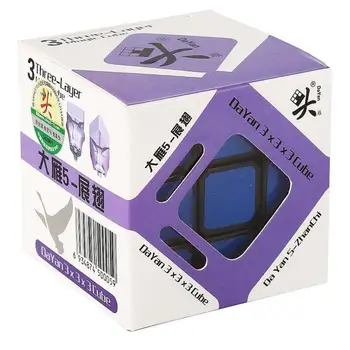 Dayan ZHANCHI 3x3x3 Magic cube Profesinės Greitis kubo Sklandžiai 57mm Pasukti Puzzle Kubinių išgalvotas Žaislas galvosūkis, Konkursas Juoda