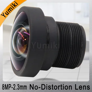 Yumiki 8MP 2.3 mm Objektyvas 1/2.5 Colių IR be Iškraipymų F2.4 M12 objektyvas HAINAUT IP Kameros vaizdo objektyvas su ir SPINDULIŲ filtras 650nm