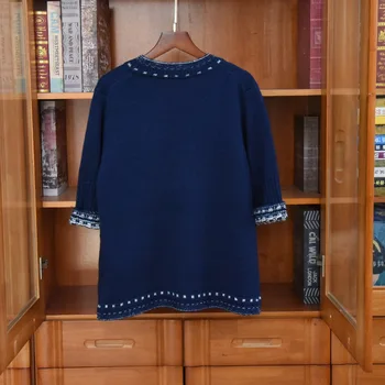 2020 m. Rudenį Dizaineris Aukštas moterų qualuty 81%Kašmyras pusė rankovių susagstomi megztiniai Prašmatnus moterų V-kaklo kišenės megztos liemenės C222