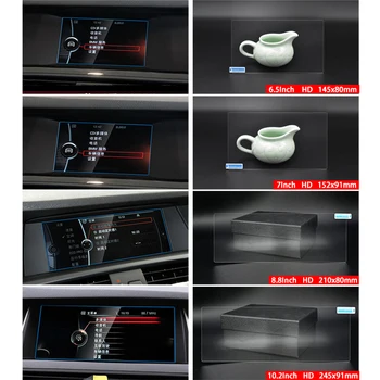 BMW F07 F10 F11 F18 5 Serie 2010-2016 Grūdintas Stiklas Automobilių GPS Navigacijos Screen Protector, Plėvelės, LCD Ekrano Apsaugos Lipdukas